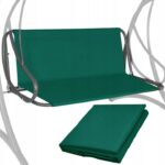 Vászonhuzat kerti hintához, üléshez és háttámlához, 110x90cm, zöld