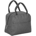 Hőtartó ételhordó táska hőszigeteléssel, 21x10x23 cm, szürke