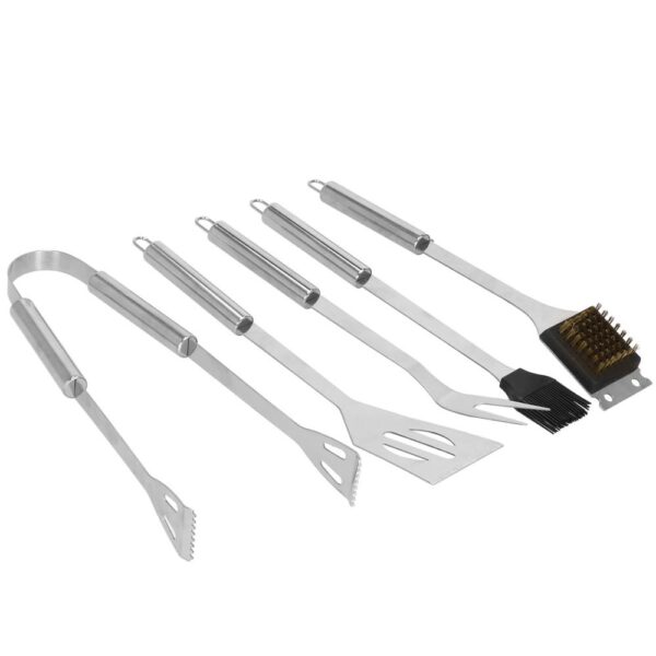 Rozsdamentes acél grillkiegészítő készlet, 20 darab, kefével, szállítótáskával - Image 21