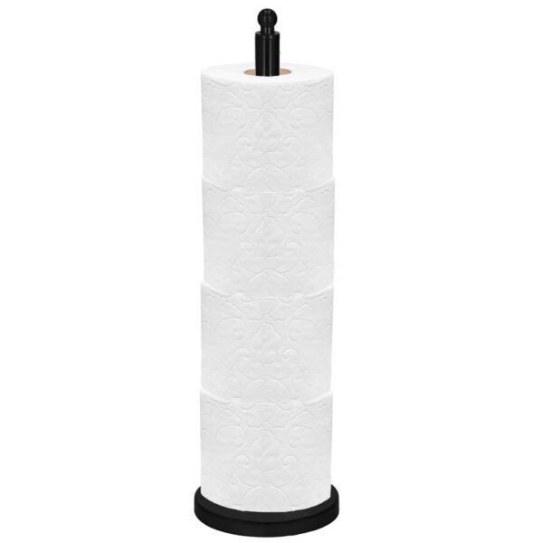Pálcás WC-papír tartó, 52cm, matt fekete