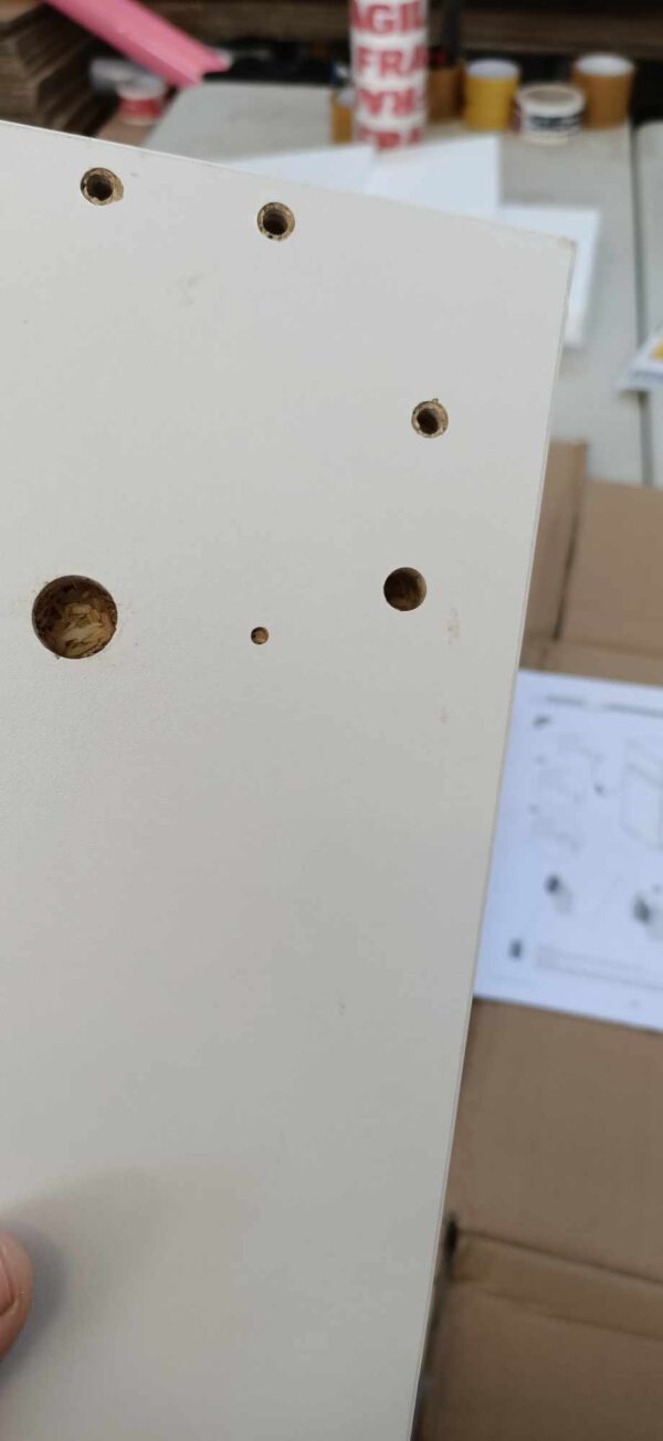 RESIGILAT: VASAGLE Noptiera din MDF cu iluminare LED, culori si intensitate reglabile, 35x40x55 cm, alb - Image 3