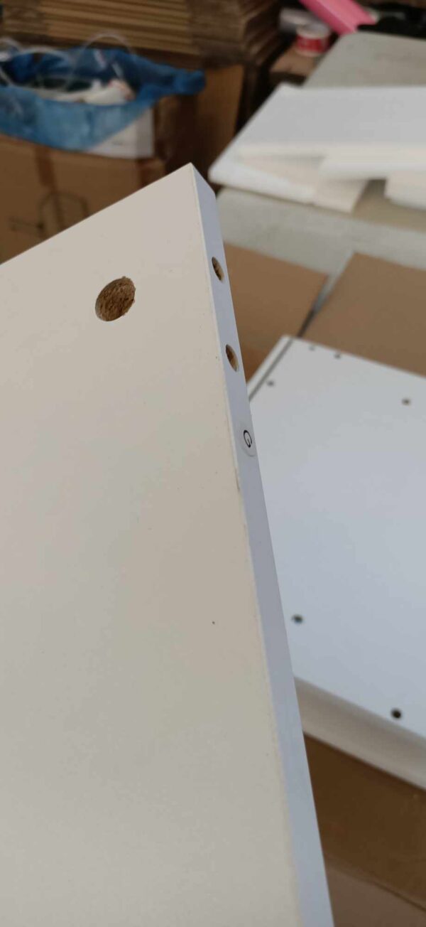 RESIGILAT: VASAGLE Noptiera din MDF cu iluminare LED, culori si intensitate reglabile, 35x40x55 cm, alb - Image 8