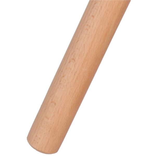 Dohányzóasztal, ovális, felső 100x50 cm, magasság 48 cm, MDF lap, fa lábak, Fehér - Image 5