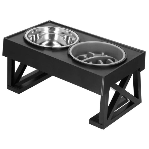 Set 2 boluri cu stand, pentru catei, inaltime si unghi reglabile, 2 x 21 cm - Image 7