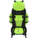 Katonai taktikai hátizsák túrázáshoz, esővédővel, 90 liter, 25 kg, 85x38x26 cm, zöld fekete