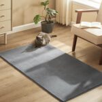SONGMICS Csúszásmentes díszszőnyeg, mosógépben mosható, 80×150 cm, szürke