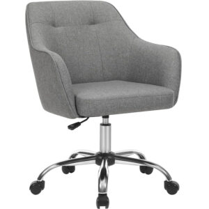 SONGMICS Ergonomikus irodai szék, állítható magasságú, 65x69x(83-93) cm, szürke