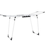 SONGMICS Összecsukható ruhaszárító, 18 méteres ruhaszárító kapacitás, 57x173x97 cm, fehér