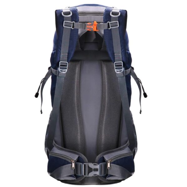 Katonai taktikai hátizsák túrázáshoz, esővédővel, 60 liter, 25 kg, 70x40x24 cm, kék szürke - Image 15