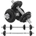 SONGMICS Állítható súlyzók és súlyzók teljes egészében acélból, 20kg