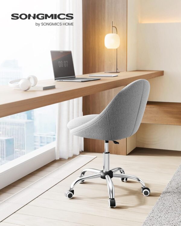 SONGMICS Ergonomikus irodai szék, állítható magasságú, 60x60x(80-90) cm, szürke - Image 2