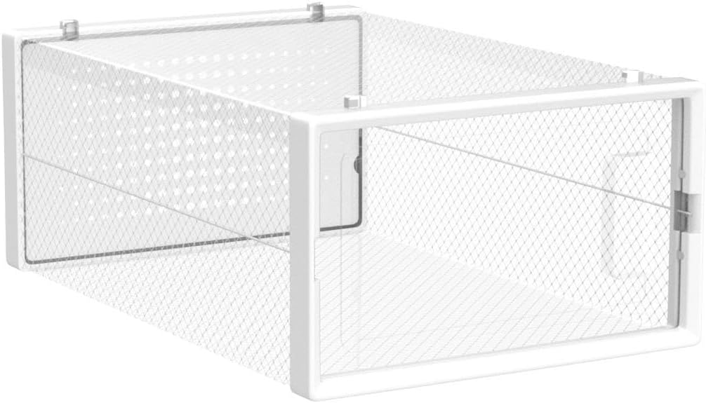 SONGMICS Cipős dobozok, 12 db egymásra rakható rendszerező készlet, strapabíró ABS szerkezet, 34x23x14 cm, átlátszó - Image 4