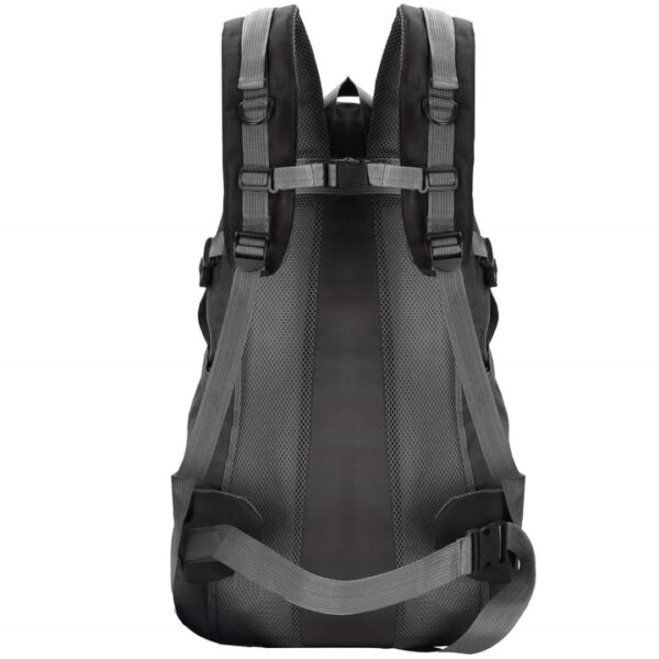 Katonai taktikai hátizsák túrázáshoz, esővédővel, 60 liter, 25 kg, 60x43x22 cm, fekete szürke - Image 5
