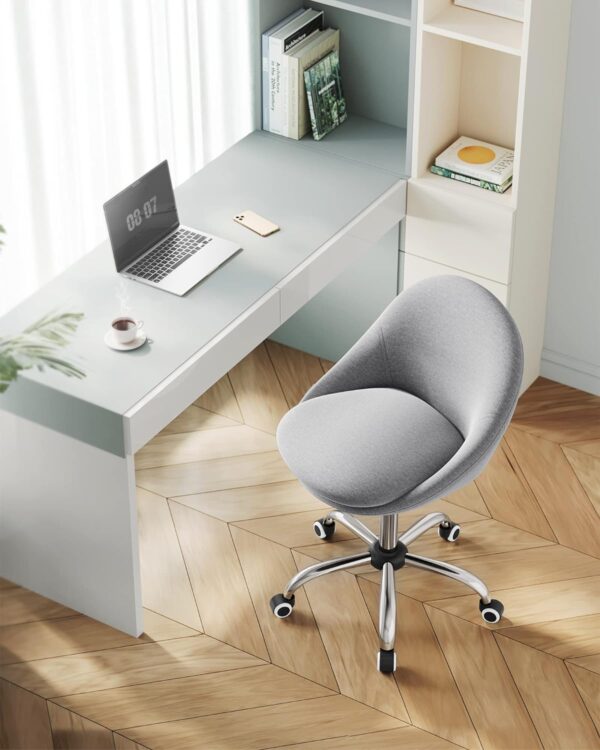 SONGMICS Ergonomikus irodai szék, állítható magasságú, 60x60x(80-90) cm, szürke - Image 4