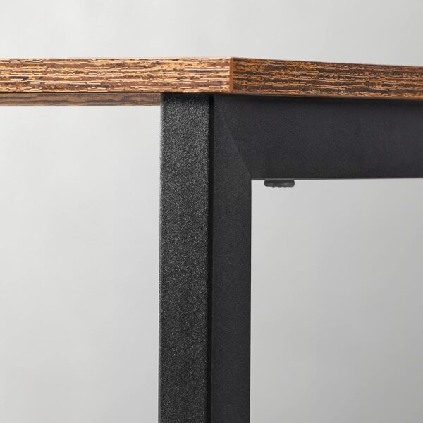 VASAGLE Biblioteca, raft cu 6 unitati de depozitare, din lemn, 33x120x80 cm, maro rustic - Image 4