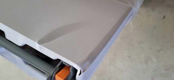 RESIGILAT: Masa dreptunghiulara pliabila multifunctionala, 180x70x74cm, alba - Image 2