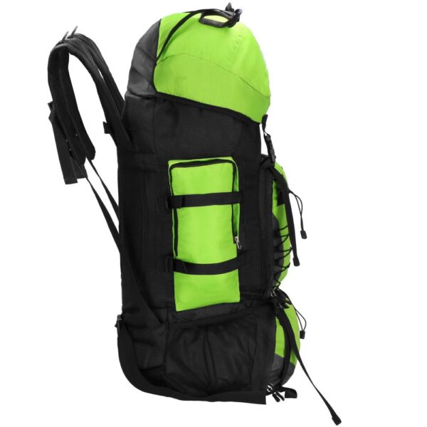 Katonai taktikai hátizsák túrázáshoz, esővédővel, 90 liter, 25 kg, 85x38x26 cm, zöld fekete - Image 6