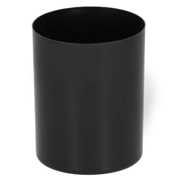 Perie WC cu rezervor detasabil si capac, din metal, 37 cm, negru - Image 6