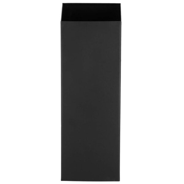 Perie WC cu rezervor detasabil si capac, din metal, 37 cm, negru - Image 5