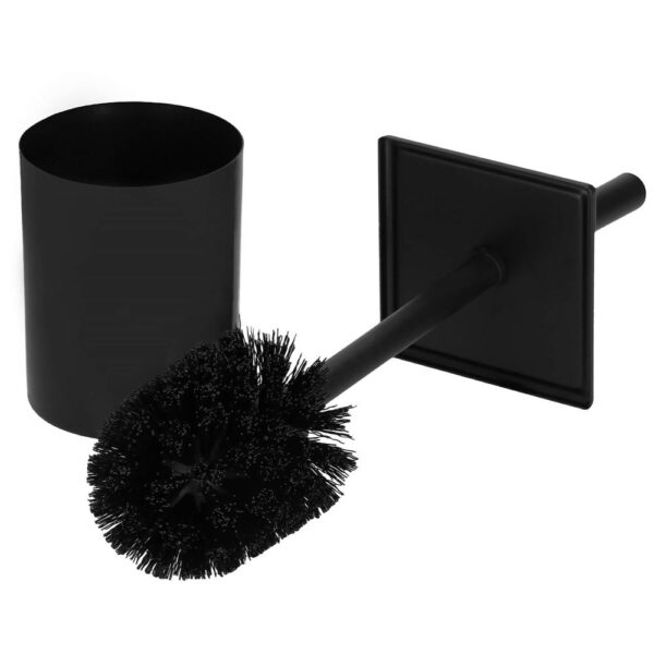 Perie WC cu rezervor detasabil si capac, din metal, 37 cm, negru - Image 10