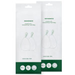 SONGMICS Saci de gunoi pentru cosuri de bucatarie de 30 litri, pre-separate, 90 bucati, alb
