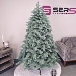 Műkarácsonyfa Christmas Deluxe by Sersimo, Kovalivska ezüst, 3D, 210 cm