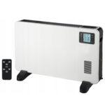 Convector electric, 2000W, telecomanda, timer, programare, display LED, alb