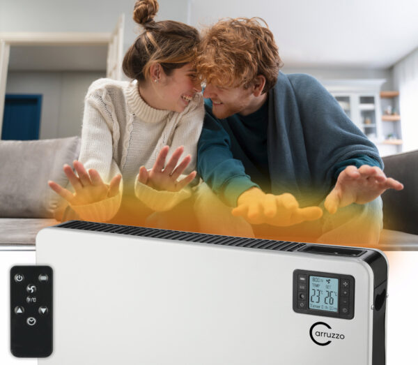 RESIGILAT: Convector electric, 2000W, telecomanda, timer, programare, display LED, alb - Image 11