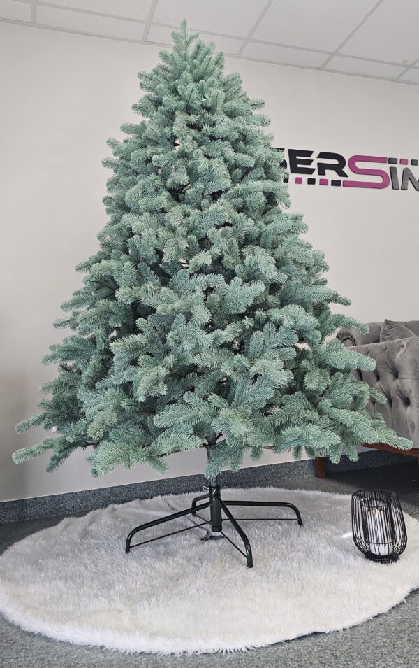 Műkarácsonyfa Christmas Deluxe by Sersimo, Kovalivska ezüst, 3D, 210 cm - Image 11