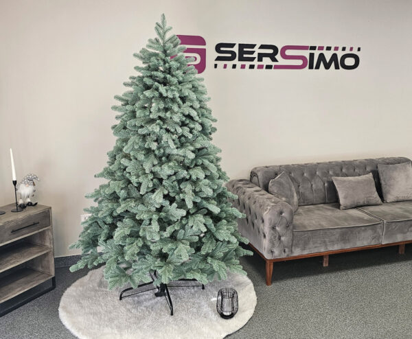 Műkarácsonyfa Christmas Deluxe by Sersimo, Kovalivska ezüst, 3D, 210 cm - Image 13