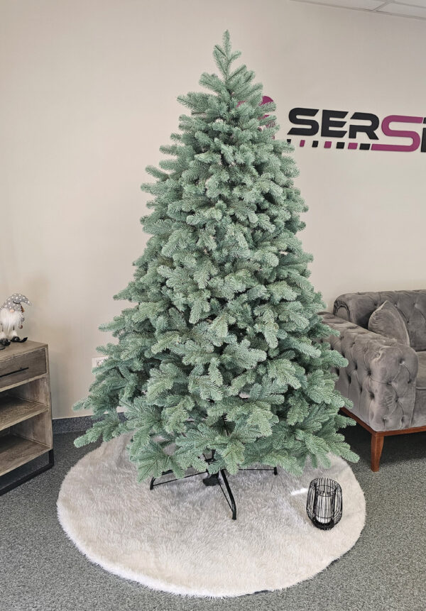 Műkarácsonyfa Christmas Deluxe by Sersimo, Kovalivska ezüst, 3D, 210 cm - Image 17