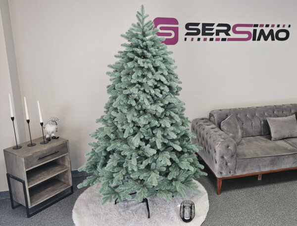 Műkarácsonyfa Christmas Deluxe by Sersimo, Kovalivska ezüst, 3D, 210 cm - Image 2
