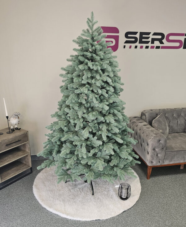 Műkarácsonyfa Christmas Deluxe by Sersimo, Kovalivska ezüst, 3D, 210 cm - Image 3