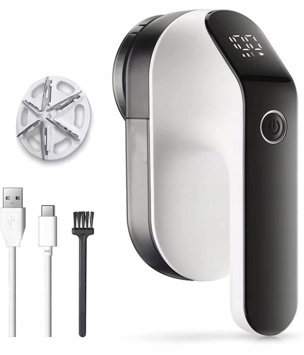 Szösztisztító, 3 fokozatú, LCD kijelző, USB töltés, minden típusú szövethez - Image 3