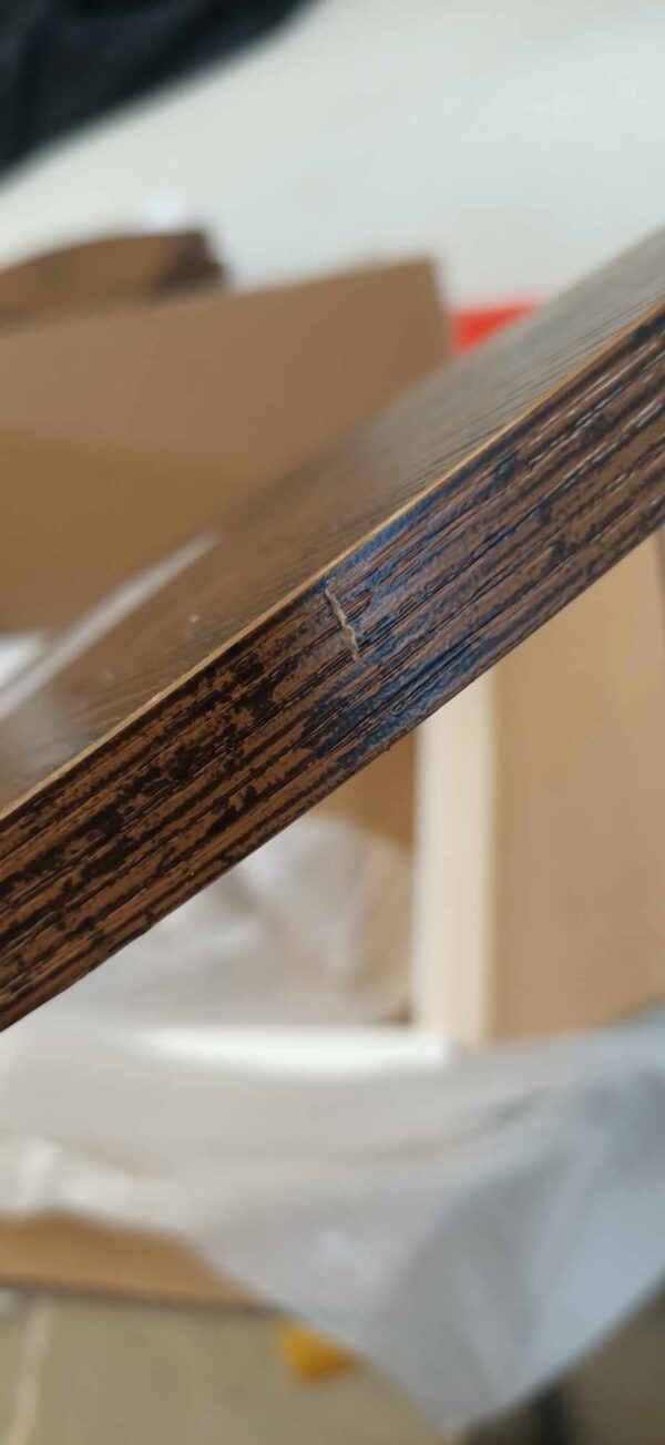 RESIGILAT: VASAGLE Raft de perete pentru colt, cadru otel cu 5 etaje din MDF, 20x20x128cm, maro rustic si negru - Image 5