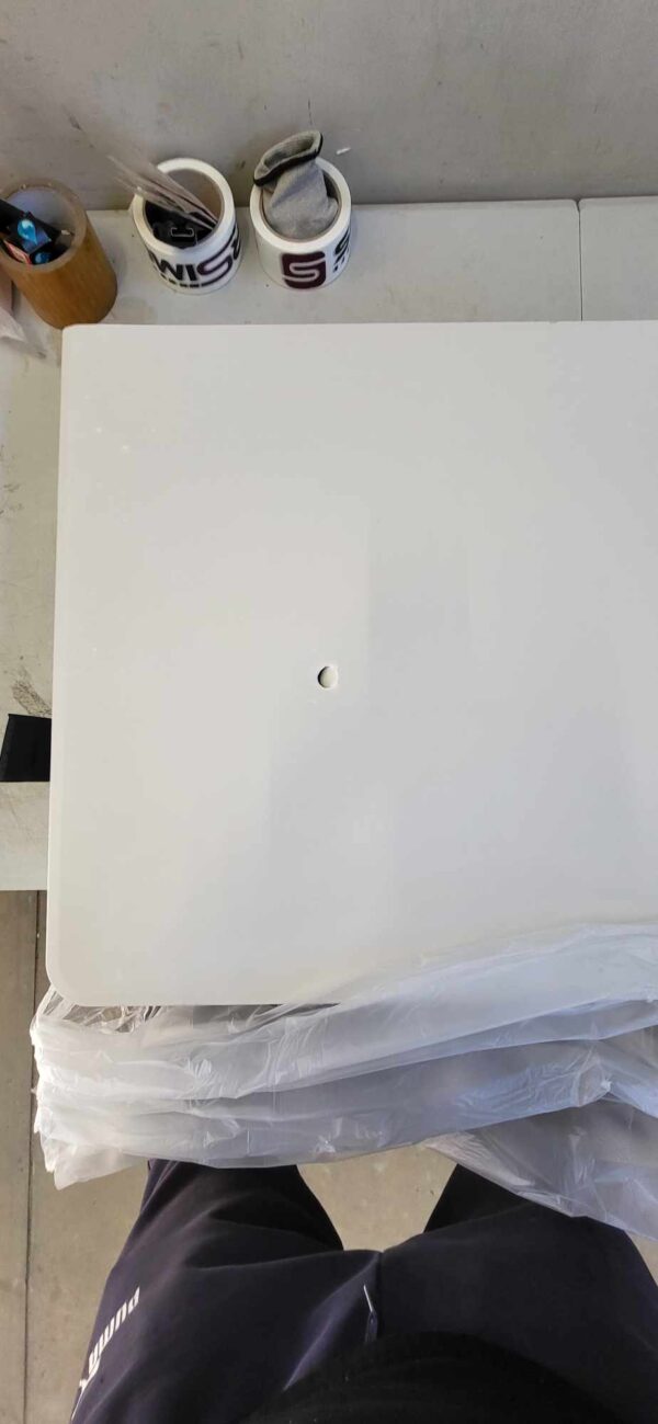 RESIGILAT: Masa dreptunghiulara pliabila multifunctionala, 120x75x60cm, alba - Image 4