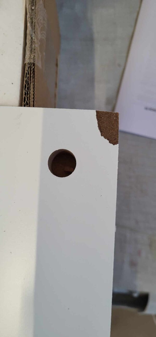RESIGILAT: VASAGLE Dulap baie baza lavoar, cu 2 usi, 2 rafturi, alb 60x60x30 cm, alb - Image 3