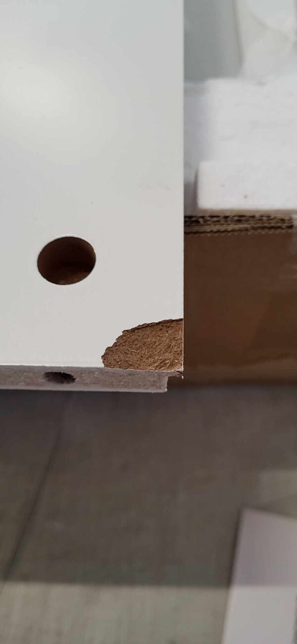 RESIGILAT: VASAGLE Dulap baie baza lavoar, cu 2 usi, 2 rafturi, alb 60x60x30 cm, alb - Image 2