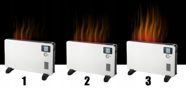 RESIGILAT: Convector electric, 2000W, telecomanda, timer, programare, display LED, alb - Image 7