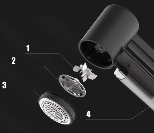 Szösztisztító, 3 fokozatú, LCD kijelző, USB töltés, minden típusú szövethez - Image 7