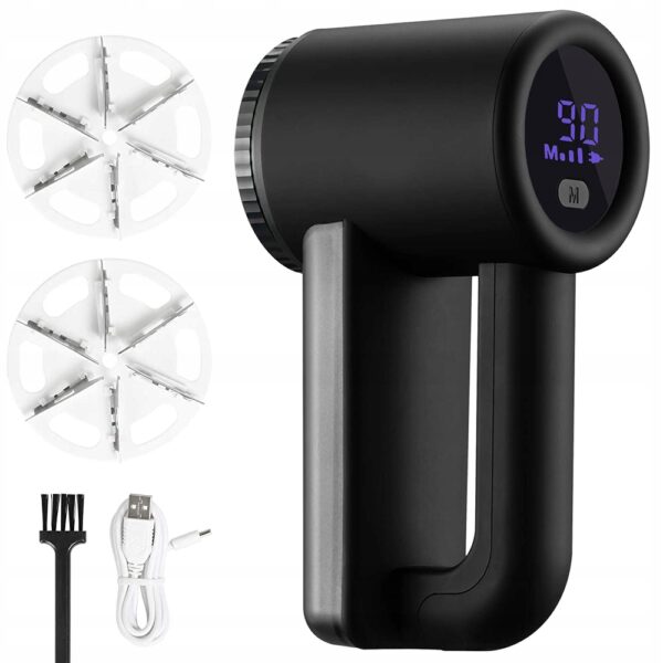 Szösztisztító, 3 fokozatú, LCD kijelző, USB töltés, minden típusú szövethez - Image 8