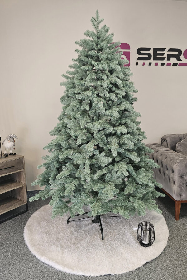 Műkarácsonyfa Christmas Deluxe by Sersimo, Kovalivska ezüst, 3D, 210 cm - Image 8