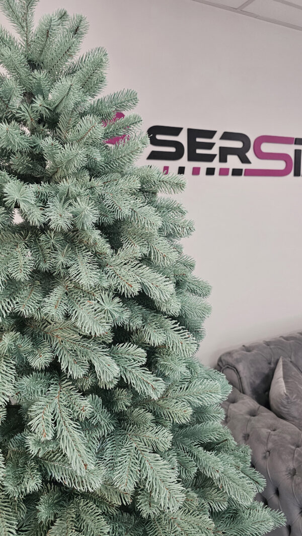 Műkarácsonyfa Christmas Deluxe by Sersimo, Kovalivska ezüst, 3D, 210 cm - Image 9