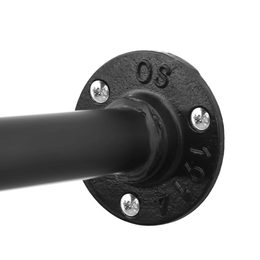 SONGMICS Fém sín ruhaakasztáshoz, falra szerelhető, ipari megjelenés, 112x30x30cm, fekete - Image 10