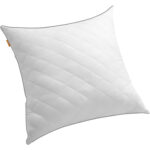 SONGMICS kifordítható párna 2 oldallal télre vagy nyárra, 80x80 cm, töltet 1200 g, fehér