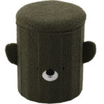 Gyerekszék, tárolóhellyel összecsukható, 80kg, 28×34 cm, zöld