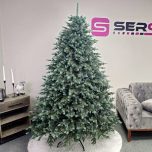 Mesterséges karácsonyfa Christmas Deluxe by Sersimo, Alaska zöld-ezüst, teljesen 3D, 180 cm