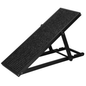 Rámpa kutyáknak és halaknak 3 állítási fokozattal 42-59cm, csúszásmentes, hossza 103cm, fekete