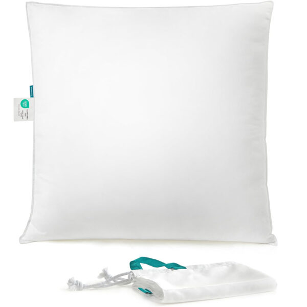 SONGMICS párna puha felülettel, 80x80 cm, töltelék 1500 g, fehér