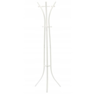 Fém folyosói akasztó 170 cm, minimalista design, fehér